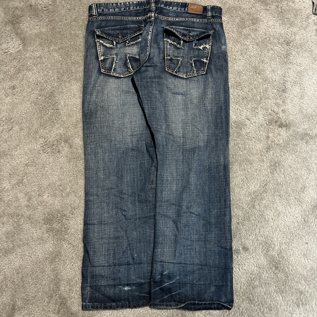 Y2k Baggy Flypaper Embroidered Jeans
